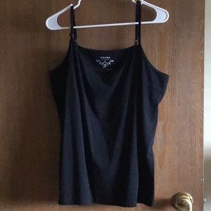 CHARTER CLUB 1 navy& 1 black woman t-top size 2xl.